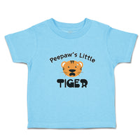 Toddler Clothes Peepaw's Little Cute Tiger Head with Whisker Toddler Shirt