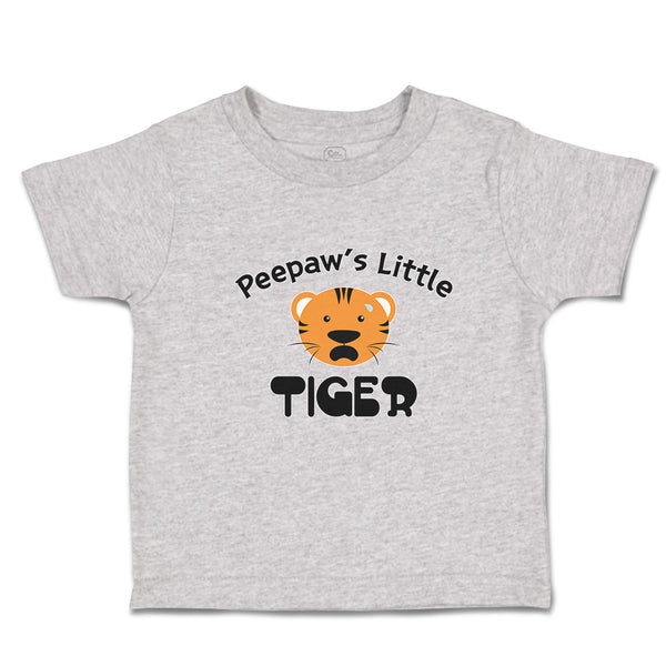 Toddler Clothes Peepaw's Little Cute Tiger Head with Whisker Toddler Shirt