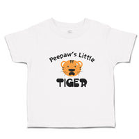 Toddler Clothes Peepaw's Little Cute Tiger Head with Whisker Toddler Shirt
