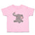 Toddler Clothes Cute Baby Elephant Sitting and Playing with It's Trunk Cotton