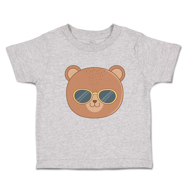 Toddler Clothes Cute Bear Wearing Sunglass Toy Teddy Bear Face Toddler Shirt