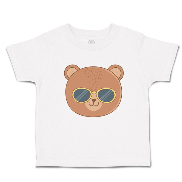 Toddler Clothes Cute Bear Wearing Sunglass Toy Teddy Bear Face Toddler Shirt