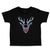 Toddler Clothes Color Abstract Reindeer Head, Face and Horns Toddler Shirt