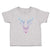 Toddler Clothes Color Abstract Reindeer Head, Face and Horns Toddler Shirt