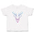 Color Abstract Reindeer Head, Face and Horns