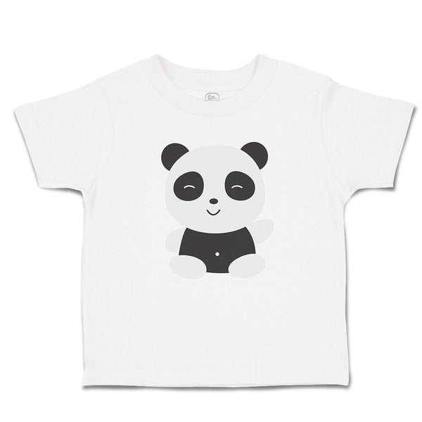 Cute Panda Bear 2 with Black Patches Around It's Eyes, Ears and Body