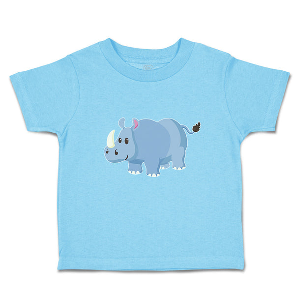 Toddler Clothes Rhinoceros Grazing in An Open Field and 1 Horned Unicornis