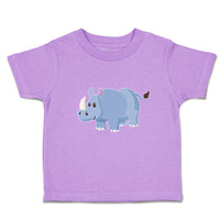 Toddler Clothes Rhinoceros Grazing in An Open Field and 1 Horned Unicornis