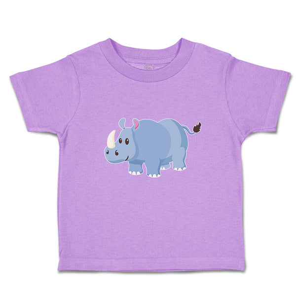 Toddler Clothes Rhinoceros Grazing in An Open Field and 1 Horned Unicornis