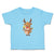 Toddler Clothes Merry Christmas Cute Deer Wearing Scarf and Holding Star Cotton
