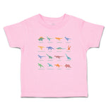 Toddler Clothes Lovely Prehistoric Dinosaur Animal Figures Toddler Shirt Cotton