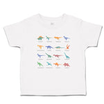 Toddler Clothes Lovely Prehistoric Dinosaur Animal Figures Toddler Shirt Cotton