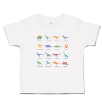 Toddler Clothes Lovely Prehistoric Dinosaur Animal Figures Toddler Shirt Cotton