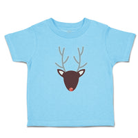 Toddler Clothes Abstract Deer Head, Snout and Horns Toddler Shirt Cotton