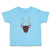 Toddler Clothes Abstract Deer Head, Snout and Horns Toddler Shirt Cotton