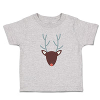 Toddler Clothes Abstract Deer Head, Snout and Horns Toddler Shirt Cotton