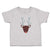 Toddler Clothes Abstract Deer Head, Snout and Horns Toddler Shirt Cotton
