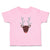 Toddler Clothes Abstract Deer Head, Snout and Horns Toddler Shirt Cotton