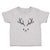 Toddler Clothes Transparency Deer Face and Silhouette Horns Toddler Shirt Cotton