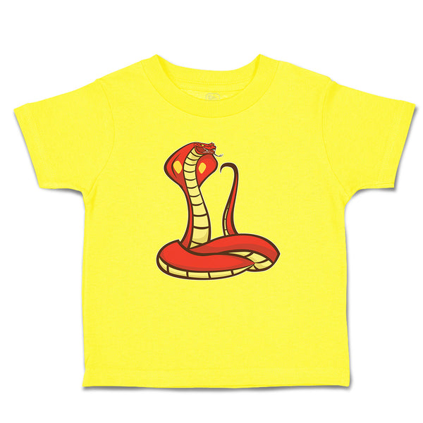 Cute Toddler Clothes The Red Serpent King Cobra An Venomous Toddler Shirt Cotton