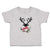 Toddler Clothes Abstract Flowers Silhouette Deer Head with Horns Toddler Shirt