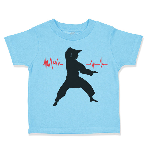 Toddler Clothes My Heart Beats for Karate Sport Karate Mma Toddler Shirt Cotton