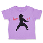 Toddler Clothes My Heart Beats for Karate Sport Karate Mma Toddler Shirt Cotton