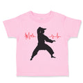 Toddler Clothes My Heart Beats for Karate Sport Karate Mma Toddler Shirt Cotton