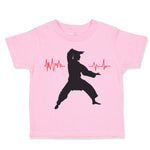 Toddler Clothes My Heart Beats for Karate Sport Karate Mma Toddler Shirt Cotton