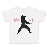 Toddler Clothes My Heart Beats for Karate Sport Karate Mma Toddler Shirt Cotton