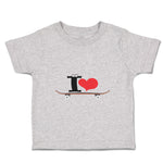 Toddler Clothes I Love Skateboard Skater Sport Toddler Shirt Baby Clothes Cotton