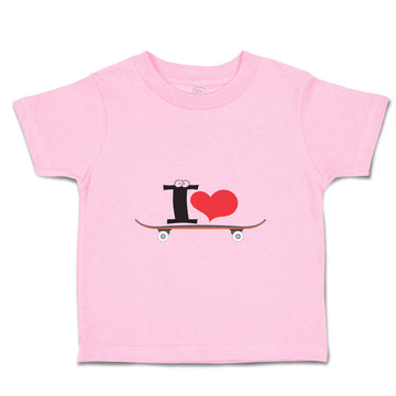 Toddler Clothes I Love Skateboard Skater Sport Toddler Shirt Baby Clothes Cotton