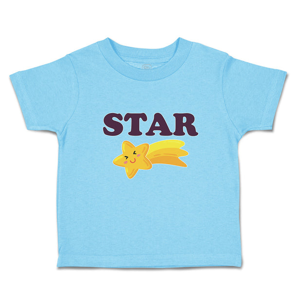 Toddler Clothes Icon of Cute Star Smile Face Toddler Shirt Baby Clothes Cotton