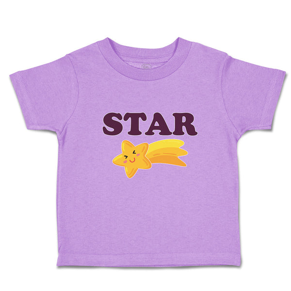 Toddler Clothes Icon of Cute Star Smile Face Toddler Shirt Baby Clothes Cotton