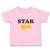 Toddler Clothes Icon of Cute Star Smile Face Toddler Shirt Baby Clothes Cotton