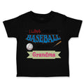 Toddler Clothes I Love Watching Baseball with My Grandma Baseball Toddler Shirt