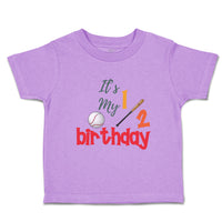 Toddler Clothes It's My Half Birthday Baseball Sports Baseball Toddler Shirt