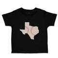 Toddler Clothes Texas Map Baseball Ball Game Toddler Shirt Baby Clothes Cotton