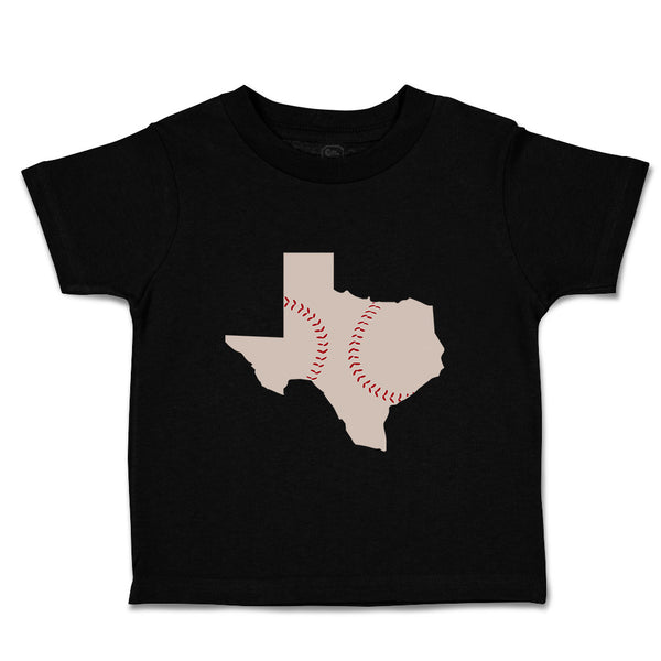 Texas Map Baseball Ball Game