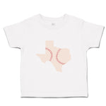 Toddler Clothes Texas Map Baseball Ball Game Toddler Shirt Baby Clothes Cotton