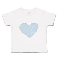 Toddler Clothes Blue Heart Toddler Shirt Baby Clothes Cotton