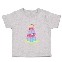 Toddler Clothes Tall Birthday Dinosaur Cake Dino Toddler Shirt Cotton
