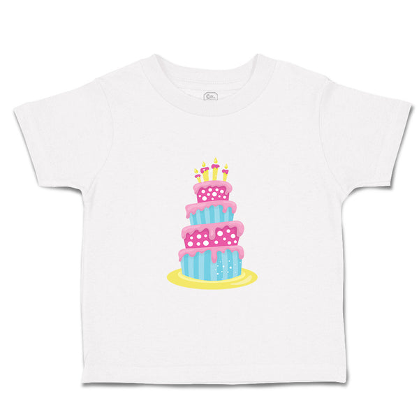 Toddler Clothes Tall Birthday Dinosaur Cake Dino Toddler Shirt Cotton