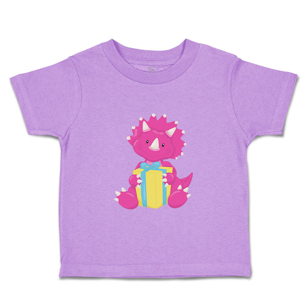 Toddler Clothes Dark Pink Dinosaur Birthday Gift Dinosaurs Dino Trex Cotton