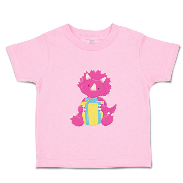 Toddler Clothes Dark Pink Dinosaur Birthday Gift Dinosaurs Dino Trex Cotton
