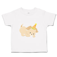 Light Orange Puppy Wear Orange Hat Dog Lover Pet