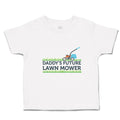 Toddler Clothes Daddy's Future Lawn Mower Cutting Grass Toddler Shirt Cotton