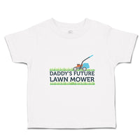 Daddy's Future Lawn Mower Cutting Grass