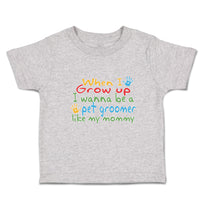 Toddler Clothes Grow Wanna Pet Groomer My Mommy Colourful Hand Print Cotton