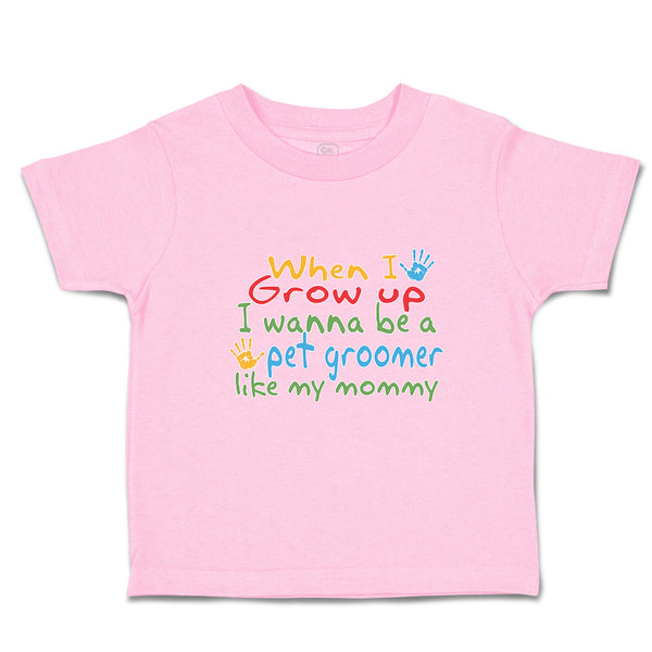 Toddler Clothes Grow Wanna Pet Groomer My Mommy Colourful Hand Print Cotton